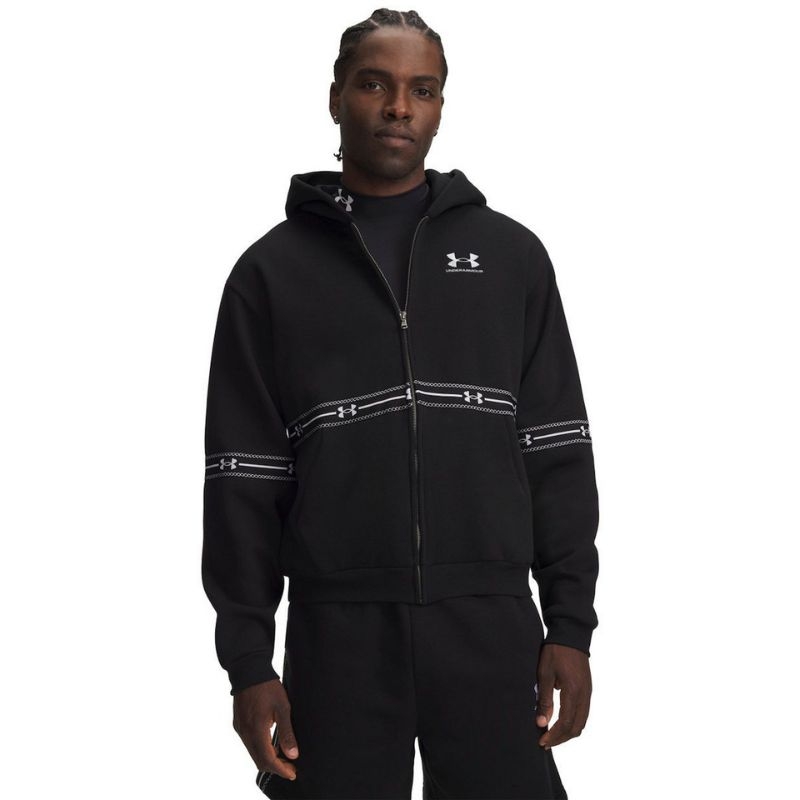 6013459-008.jpg UNDER ARMOUR MEN ICON FLC TAPED FZ LONGSLEEVE SHIRT - Image 1